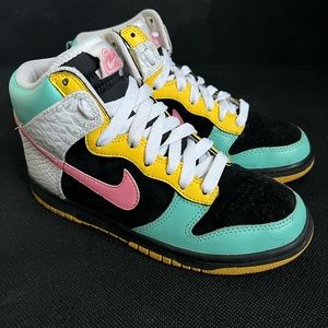 Nike SB Dunk 6.0 Dunk High Top Multicolor Sneakers